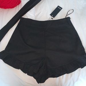 Brand New!!! nasty gal ruffle shorts